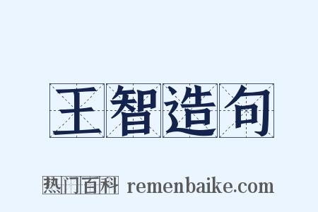 王智造句是什么意思的图片